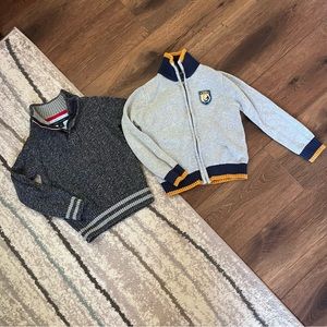 Set of two boys preppy sweaters Izod Tommy Hilfiger, size 5